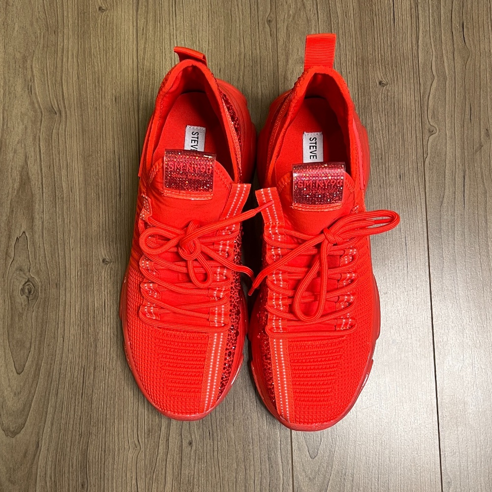 Steve Madden MAXIMA Glitter Sneaker Size 9